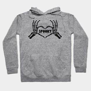 Spooky skeleton heart Hoodie